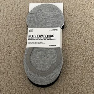 Forever21 no show socks 3 pairs new